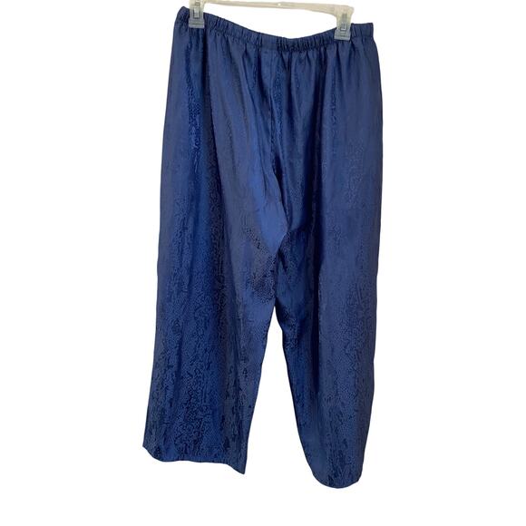 Natori Women's Blue Snake Print Drawstring Waist PJ Pants Size Large - Picture 2 of 10